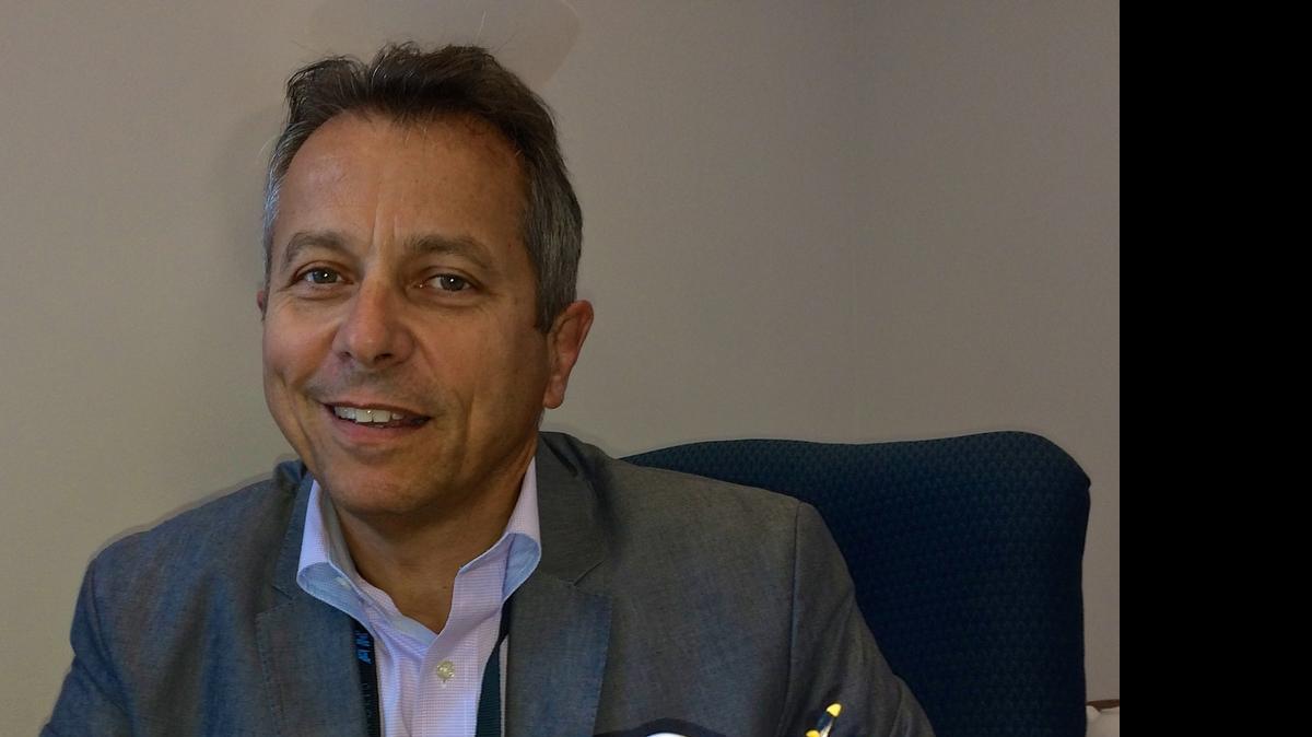 
ATR President Guillaume Gasparri in his office near Miami International Airport. ATR moved to Miami from Virginia in 2014 to expand its South American business.
