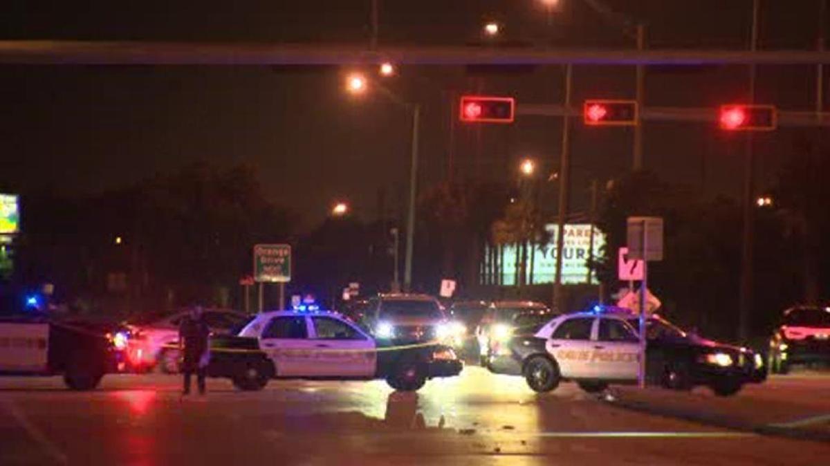 A pedestrian died in a hit-and-run on Sunday morning.