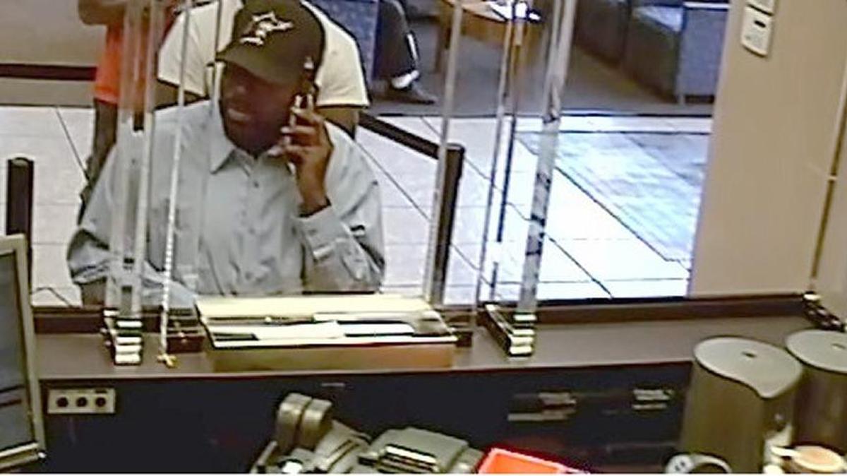 Surveillance camera photo of Tuesday’s Lauderdale Lakes bank robbery.