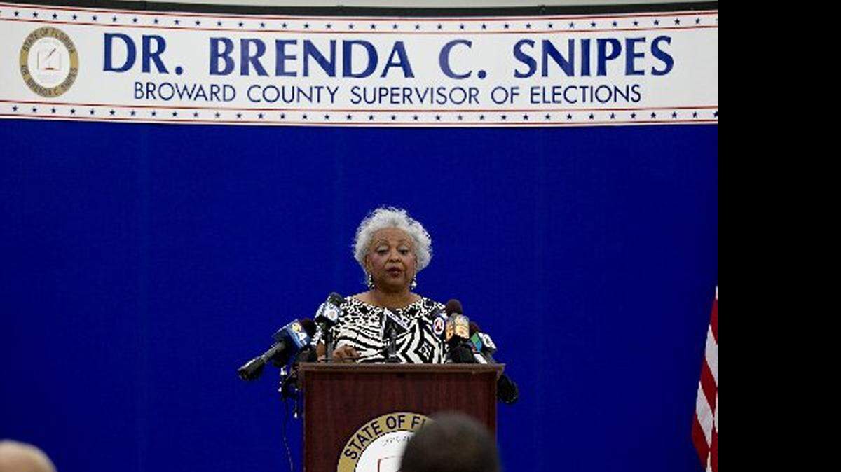 
Brenda Snipes says she is running again.
