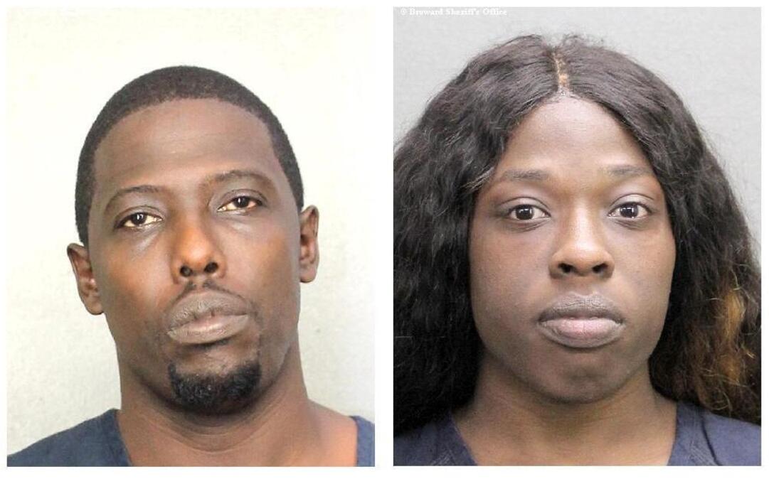 Larry Haynes, left, and Amber McCray are shown in this June 24, 2016, Broward Sheriff’s Officer booking photo. The Broward Sheriff’s Office arrested Haynes, 34, and McCray, 23, on Friday and charged each with second-degree murder, a first-degree felony.