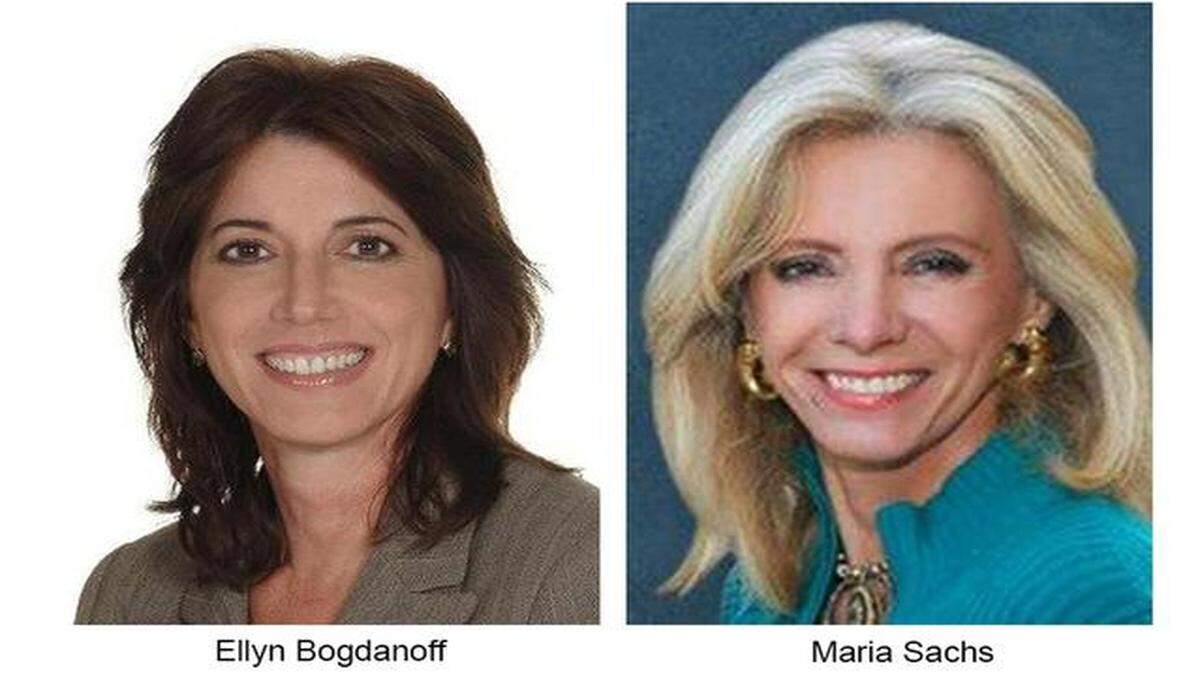 
Former Republican Sen. Ellyn Bogdanoff, left, and Democratic state Sen. Maria Sachs are once again vying to represent Broward and Palm Beach counties in the Florida Senate. 
