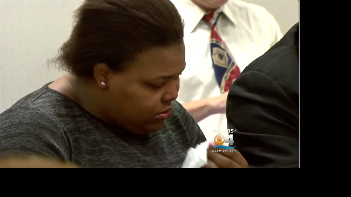 
Elaine Weaver, the mother of an 11-month-old child who died after being left in an SUV in Lauderhill, wiped away tears as she faced a family court judge Thursday.
