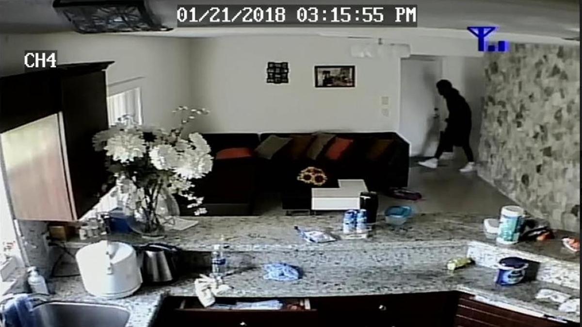 Pembroke Pines police released surveillance video of a home burglary Jan. 21, 2018.