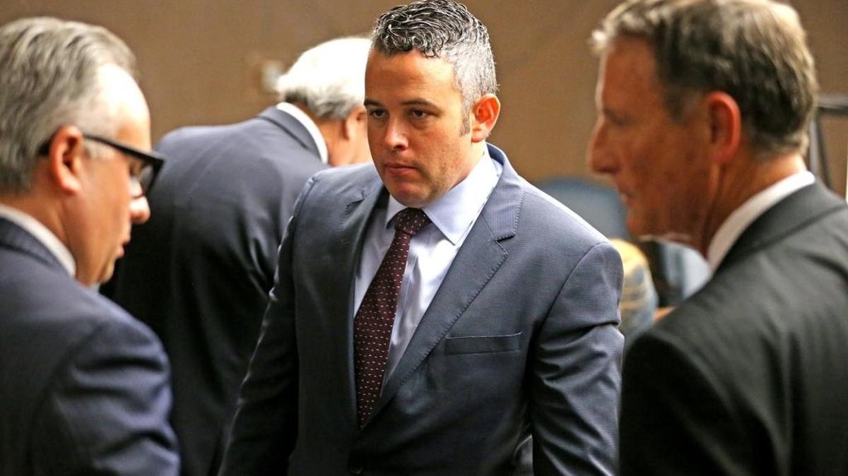 David Di Pietro in a court hearing on his suit against Gov. Rick Scott in Broward Circuit Judge Carol-Lisa Phillips, courtroom, April 8, 2016. Di Pietro won reinstatement in court on Monday then resigned his post on Thursday.