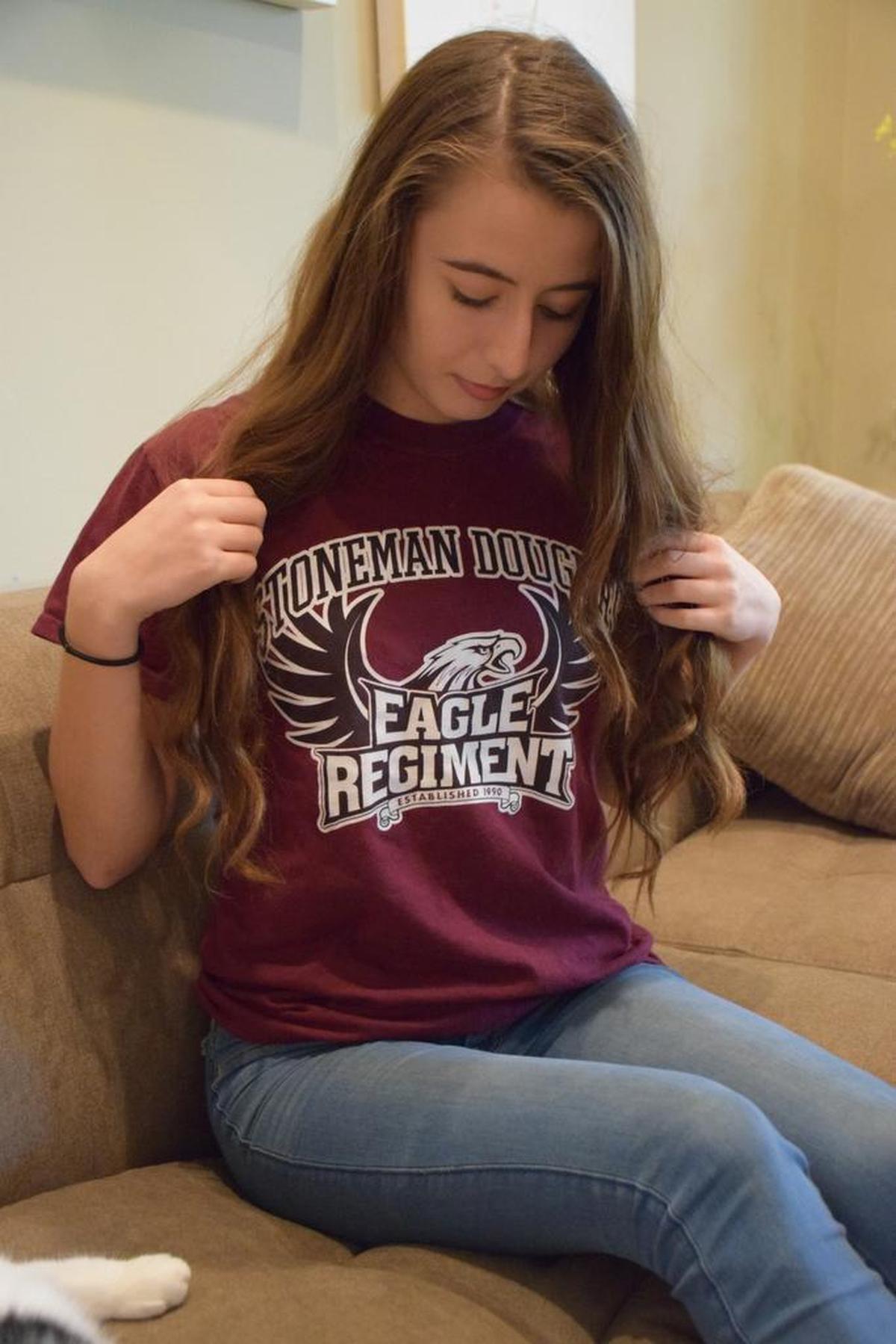 Taylor Morales at her home in Coral Springs on Feb. 22, 2018. Taylor is a survivor of the school shooting at Marjory Stoneman Douglas High School on Feb. 14.