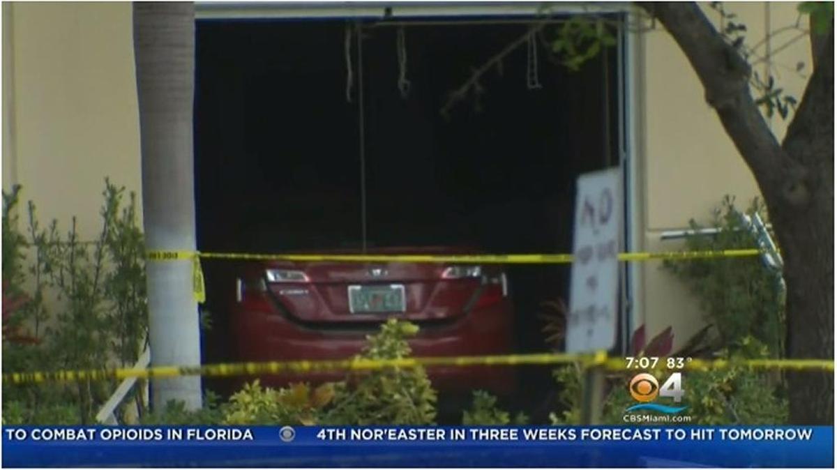 Lasandra Johnson was charged with arson and burglary after deputies say she intentionally drove her car into a Broward Sheriff’s Office substation Monday, March 19, 2018.