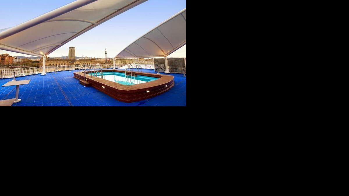 
A 1,000-passenger vessel now known as Bahama Mama, will start traveling between Fort Lauderdale and Grand Bahama Island on Thursday. In this photo from 2010, the vessel is shown in Barcelona.
