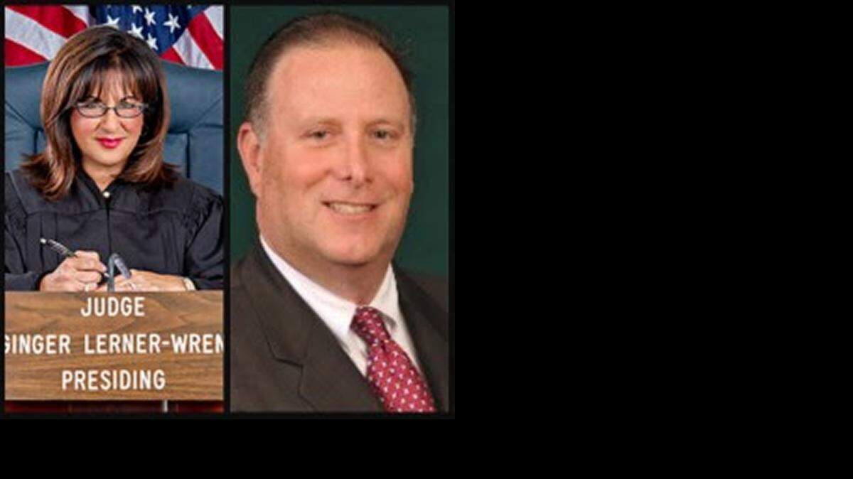 
Broward County Judge Ginger Lerner-Wren, left, and David Scharf, director of community programs for the Broward Sheriff’s Office.
