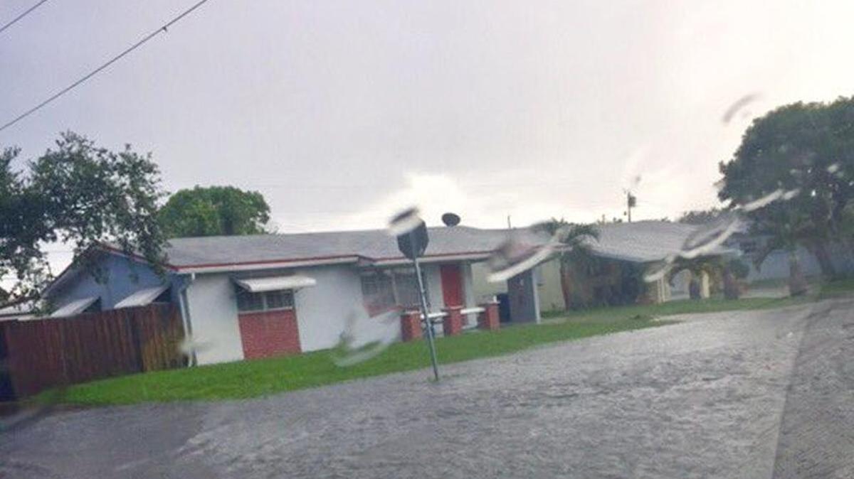 Harding Street and North 64th Avenue was impassable Aug. 28, 2017, because of heavy rains.