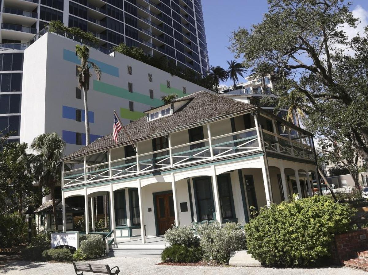 Downtown Fort Lauderdale’s historic Stranahan House, which dates to the city’s early days in at the start of the 20th Century, occupies a prime riverfront site next to the just-opened Icon Las Olas luxury residential towers, one of a series of new developments now transforming the neighborhood.