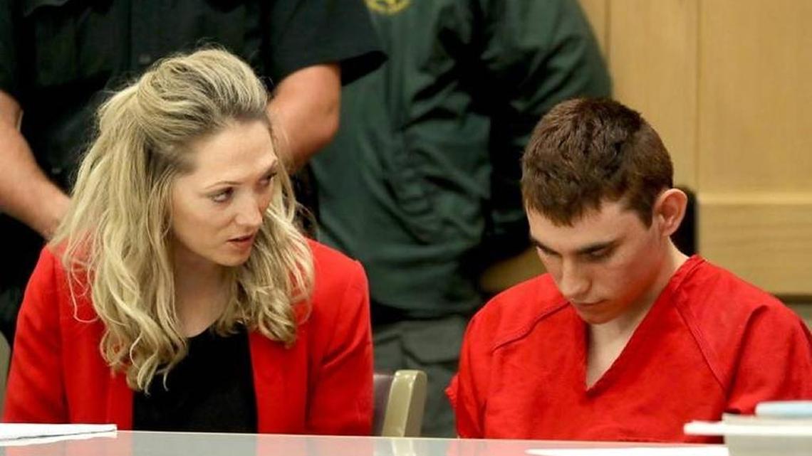 Nikolas Cruz in his first court appearance after the shooting in Parkland.