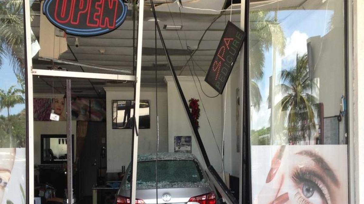 The TK Nail Salon at 2500 E. Hallandale Beach Blvd. is closed pending repairs.