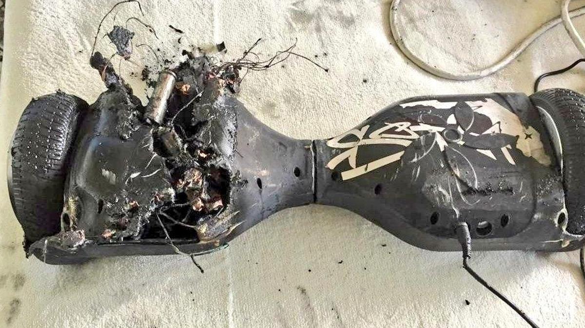 A Dania Beach home caught on fire Wednesday afternoon when a Hoverboard exploded, according to the Broward Sheriff Fire Rescue.