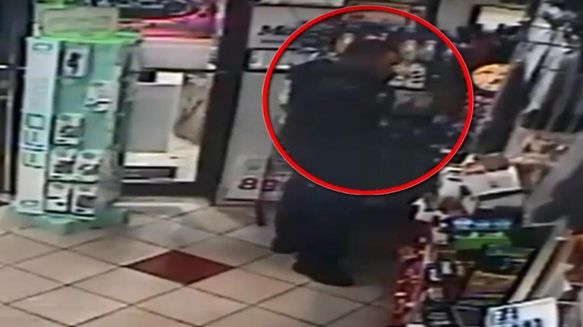 Hallandale Beach police released surveillance videos of a man they say used stolen credit cards to make purchases at a nearby convenience store in April.