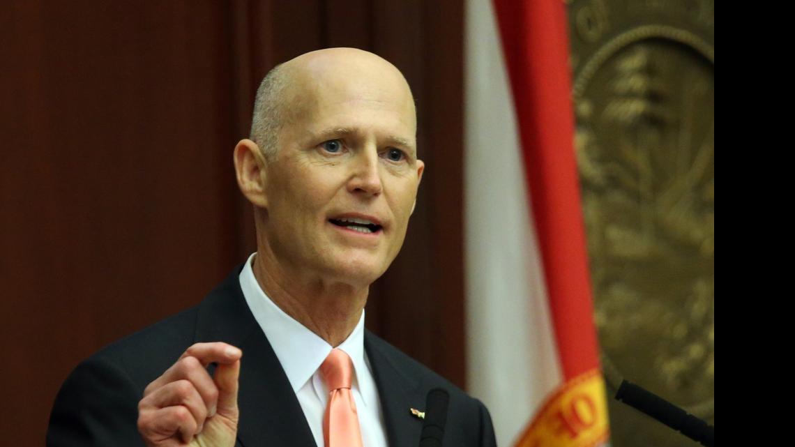 
Florida Gov. Rick Scott delivers his State of the State speech on the opening day to a joint session of the legislature on Tuesday, March 3, 2015.
