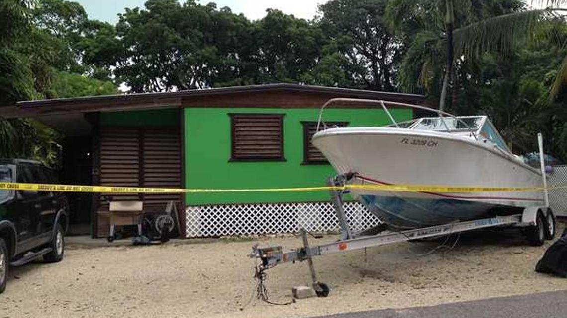 Crime scene tape remains outside the Cuba Road house where Tara Rosado and Carlos Ortiz were shot to death on Oct. 15.