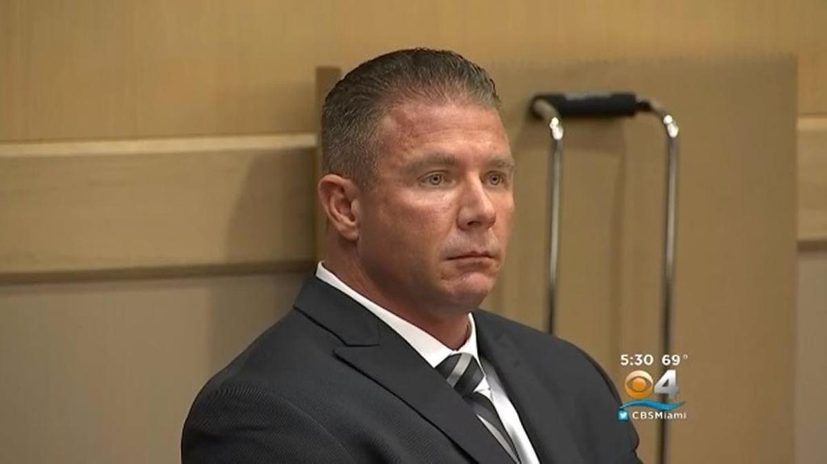 James Krey, a Davie police officer, was found guilty of extortion Wednesday, Jan. 17, 2018.