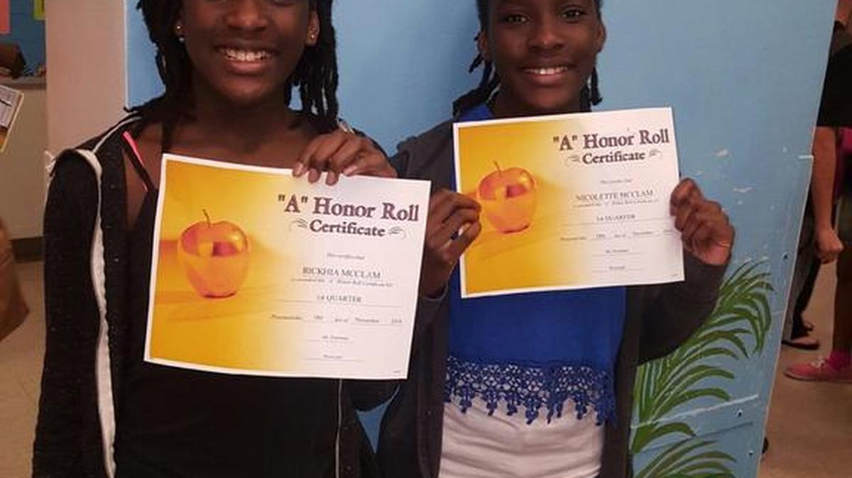 Rickhia McClam, left, and Nicolette McClam