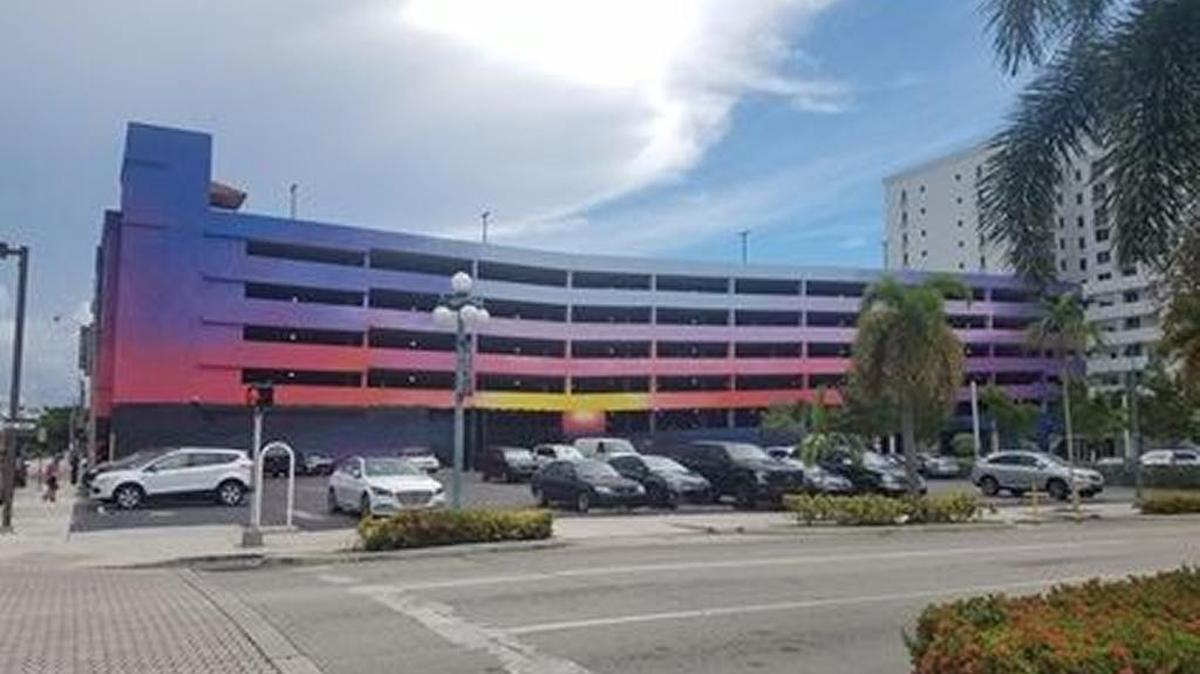 The city parking garage at Polk Street and 19th Avenue.