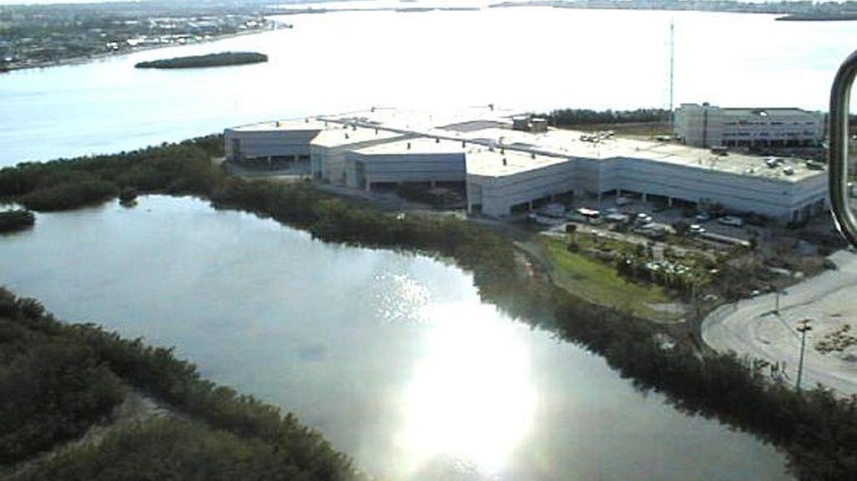 This is an aerial view of the Monroe County Detention Center on Stock Island.