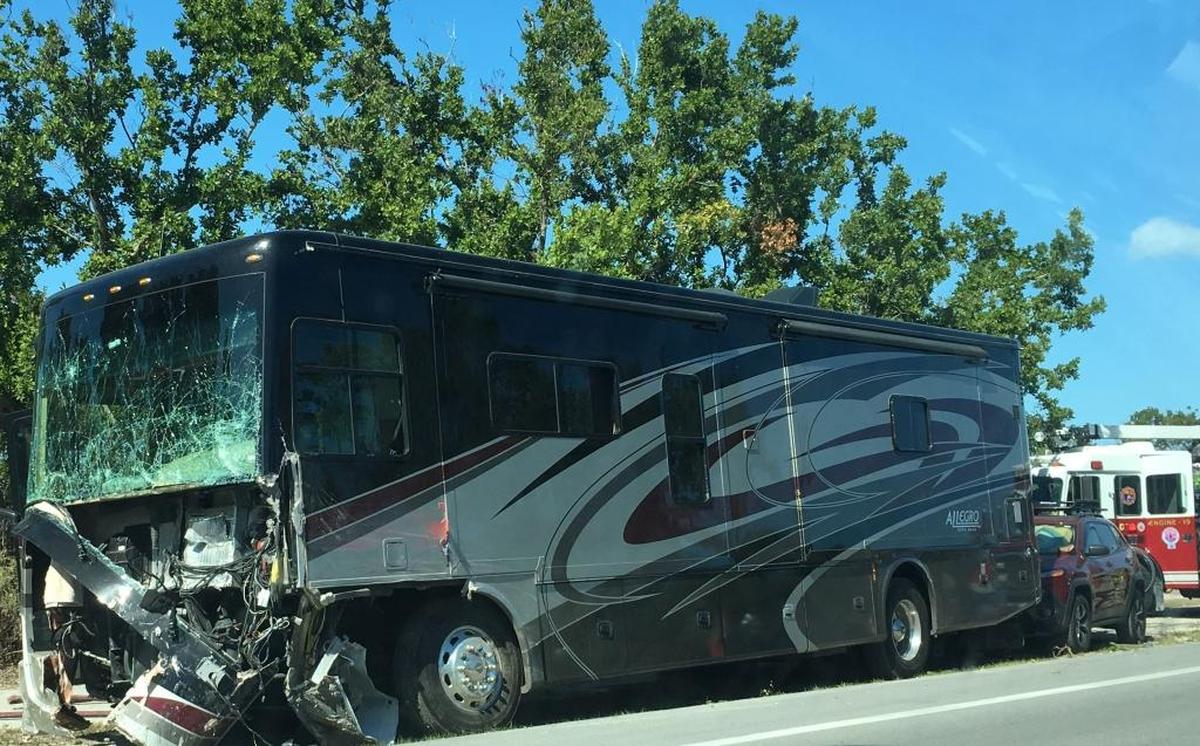A motor home crashed into a rented SUV, sending it careening into a tree, and four Spanish tourists were killed in March 2018 in Islamorada. The SUV had been hit by a truck, pushing it into the path of the motor home.