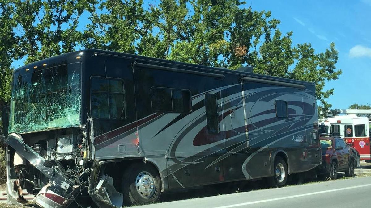 A motor home crashed into a rented SUV, sending it careening into a tree, and four Spanish tourists were killed in March 2018 in Islamorada. The SUV had been hit by a truck, pushing it into the path of the motor home.