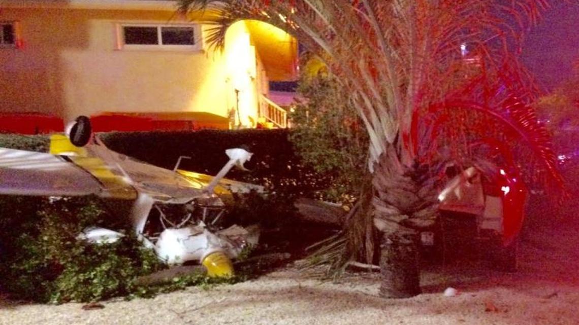 A small plane crashed trying to land at Tavenaero Airport, a small private airport in Tavernier. One person – the pilot – was on board and was not injured.