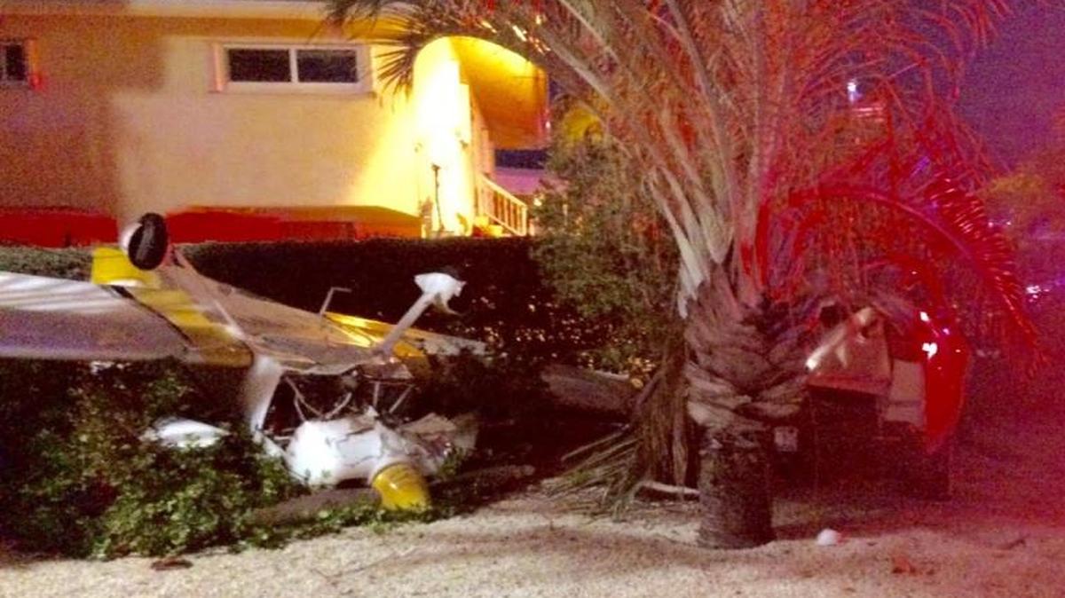 A small plane crashed trying to land at Tavenaero Airport, a small private airport in Tavernier. One person – the pilot – was on board and was not injured.