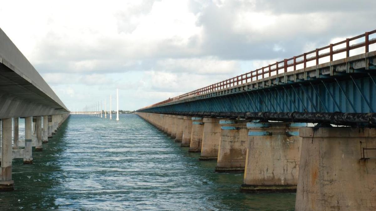The old Seven Mile Bridge needs repairs in the near future or it will become too unsafe for pedestrians.