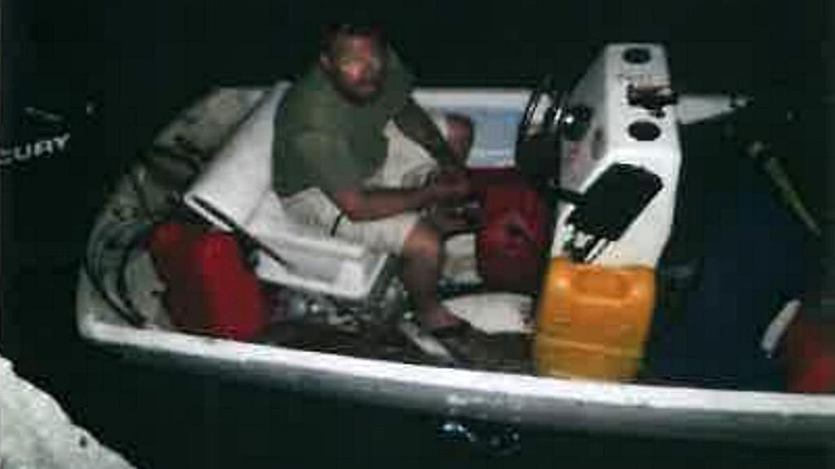 Suspect in boat