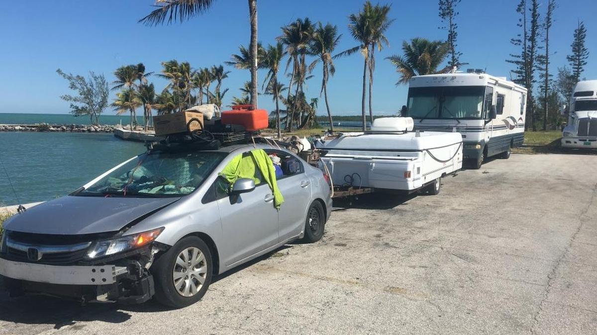 People with nowhere else to go following Hurricane Irma Sept. 10 have been living temporarily at the bayside former Quay property in Marathon