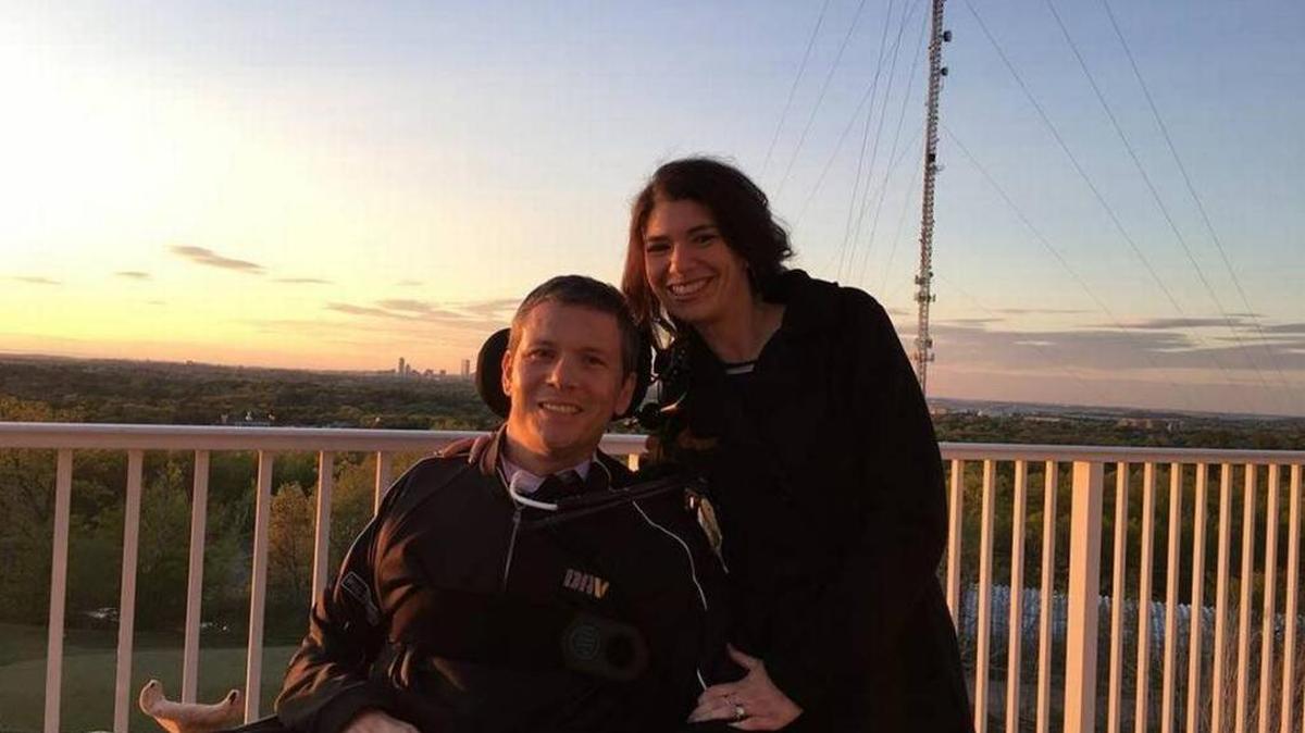 Bob Barlow and his wife Stacie, in a photo posted on their GoFundMe campaign page.