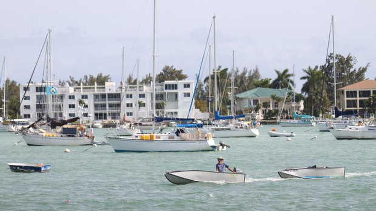 The Boot Key Harbor City Marina has 447 boats registered. The manager says it's getting more families staying there.