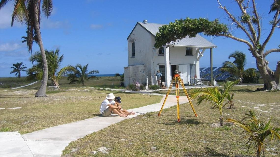 This is the isolated Loggerhead Key 70 miles west of Key West where the artist(s) will stay.