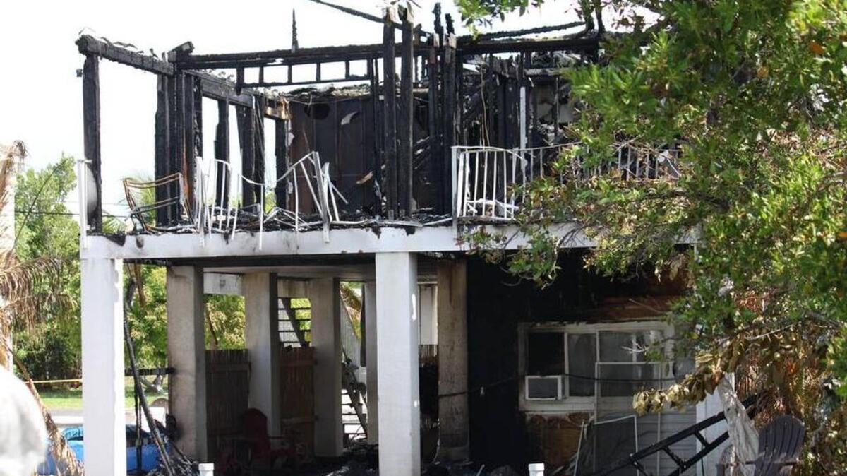 This is the remains of the house the morning after the deadly fire.