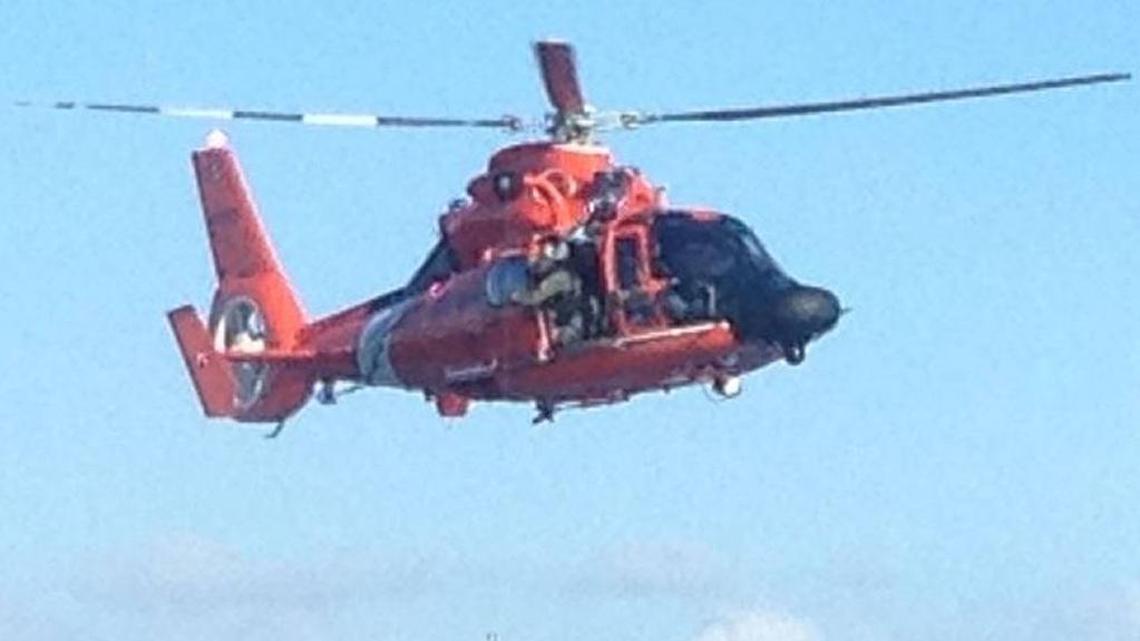 An MH-65 Dolphin helicopter like this was one of several U.S. Coast Guard assets launched Dec. 26, to search for a missing diver off Marathon in the Middle Florida Keys. The search was called off Monday, Dec. 31.