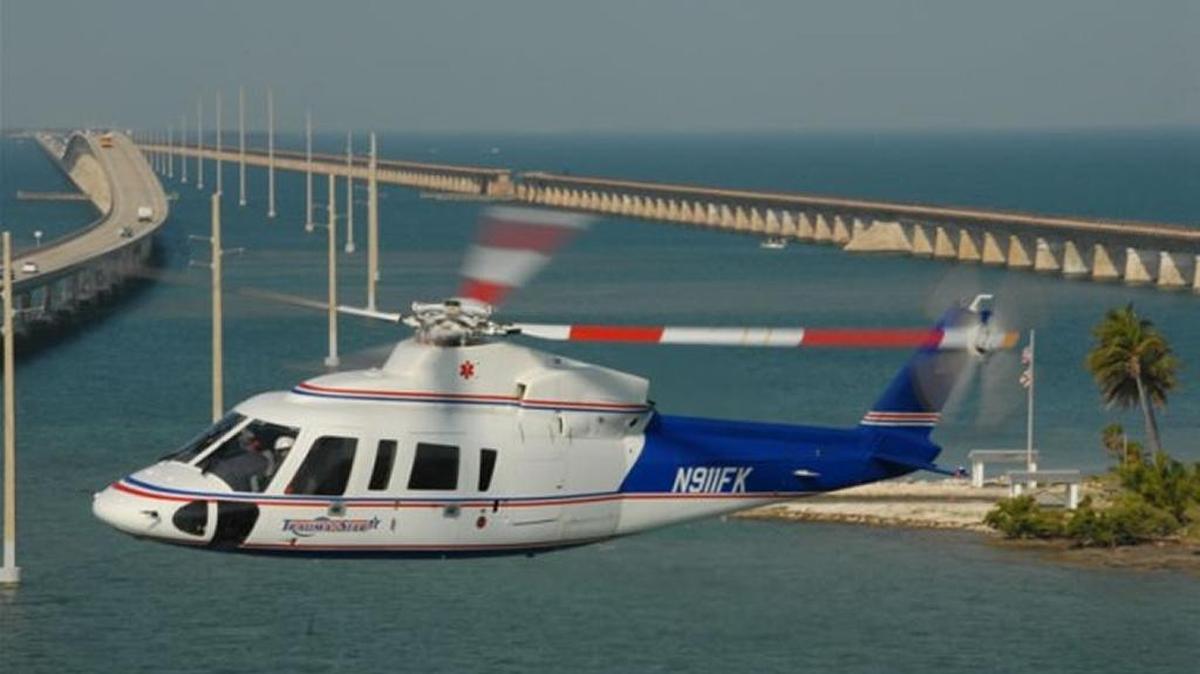 One man was airlifted to a mainland hospital via the Monroe County Sheriff’s Office Trauma Star air ambulance