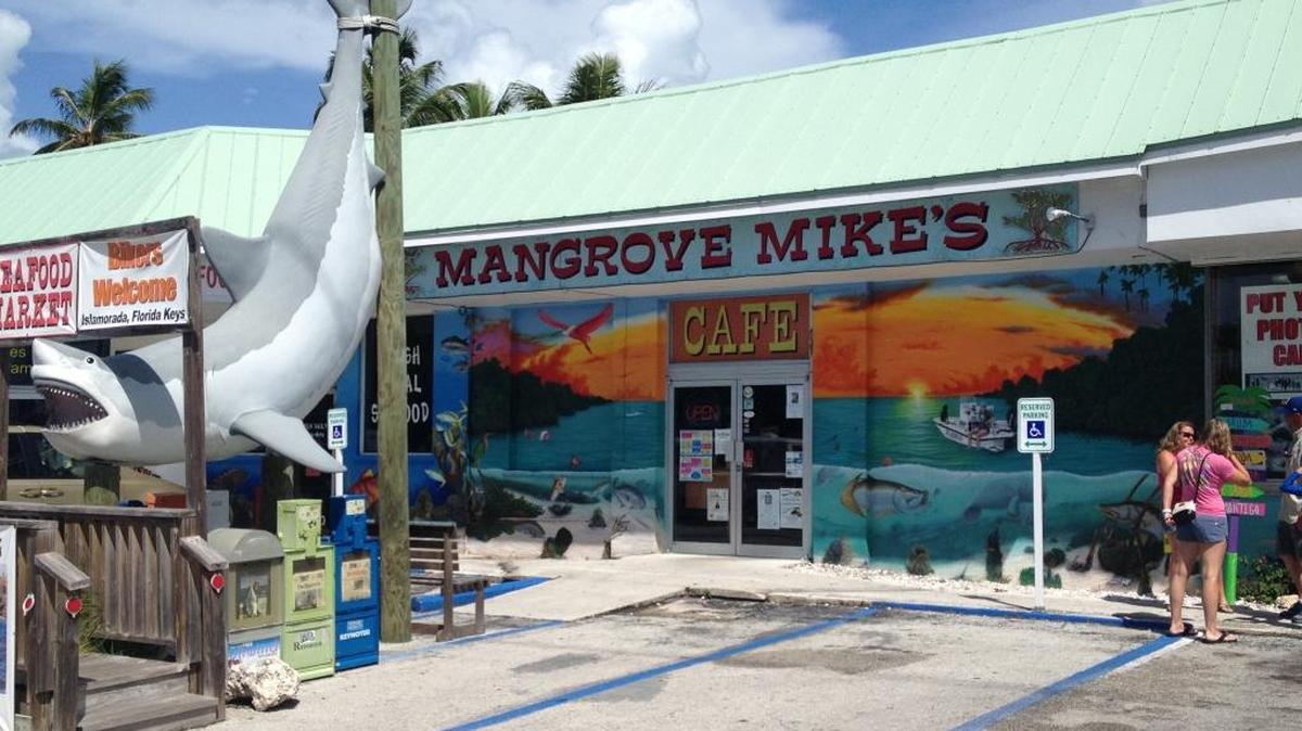 Mike Forster, owner of Mangrove Mike’s Cafe in Islamorada, is offering free meals to police officers of all agencies serving Monroe County.