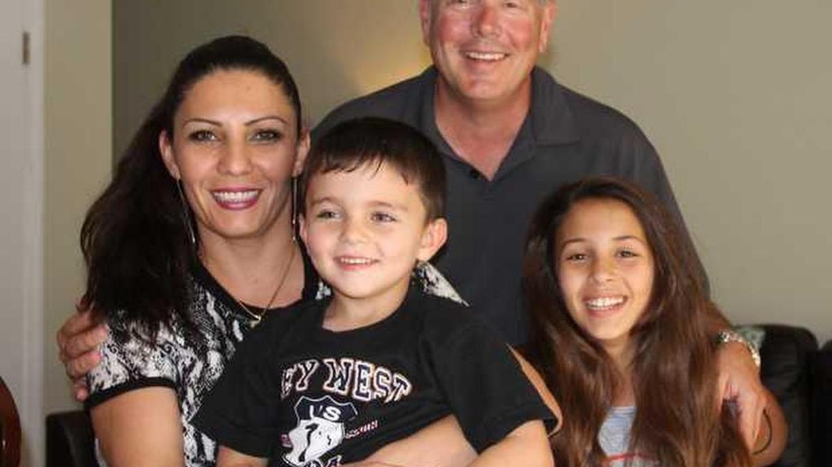 
The Petro family, from left, Aziza, Michael III, Mike and Mercedes recounts its ordeal in Big Coppitt Key home.
