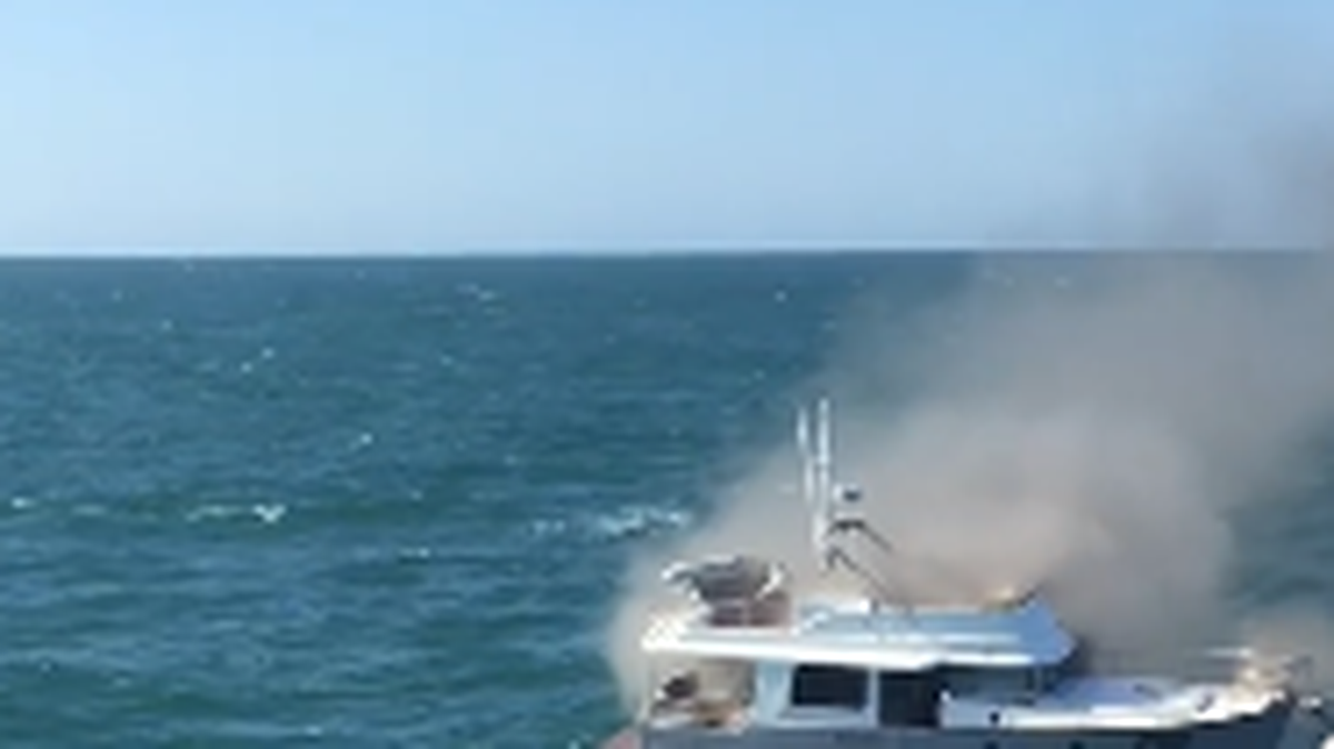 A family of three was rescued on Monday by Key West Ferry Express crew members.