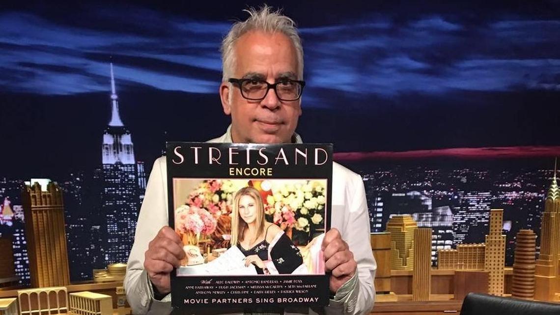 Richard Jay-Alexander promotes Barbra Streisand’s album, ‘Encore,’ during a rehearsal before her appearance on ‘The Tonight Show Starring Jimmy Fallon’ in 2016.