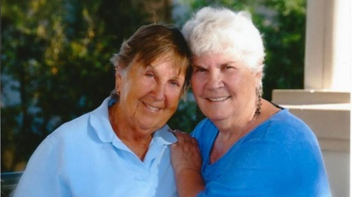 Wives Connie Kurtz, 79, and Ruthie Berman, 82, of West Palm Beach, have been a couple 42 years and married since 2011.