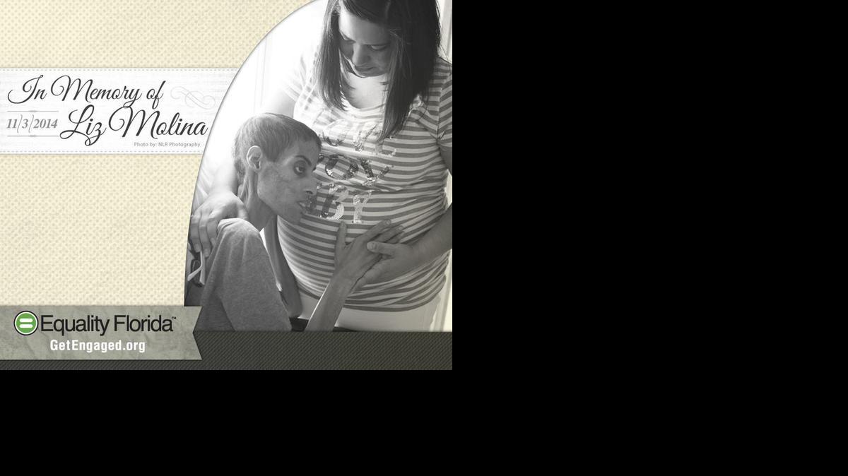 
An Equality Florida poster, ‘In Memory of Liz Molina,’ posted online after her death on Nov. 3.
