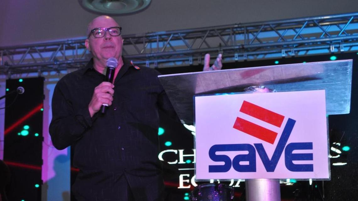 State Rep. David Richardson, D-Miami Beach, speaks June 16 at SAVE’s Champions of Equality reception in Miami.
