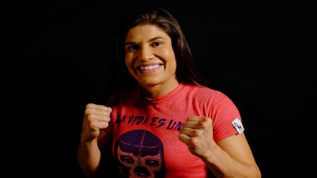 
Mixed-martial artist Jessica Aguilar of Fort Lauderdale.
