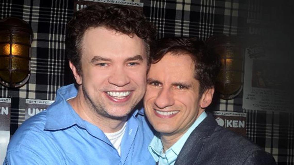 Husbands and Broadway producers James Wesley and Seth Rudetsky, who will be honored Oct. 8 in Miami Beach by the National LGBTQ Task Force.