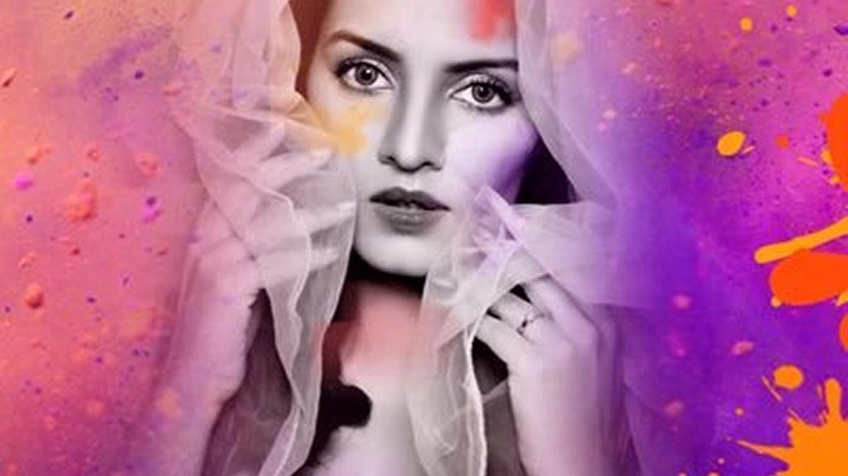 Indian actor and United Nations human rights activist Celina Jaitly.