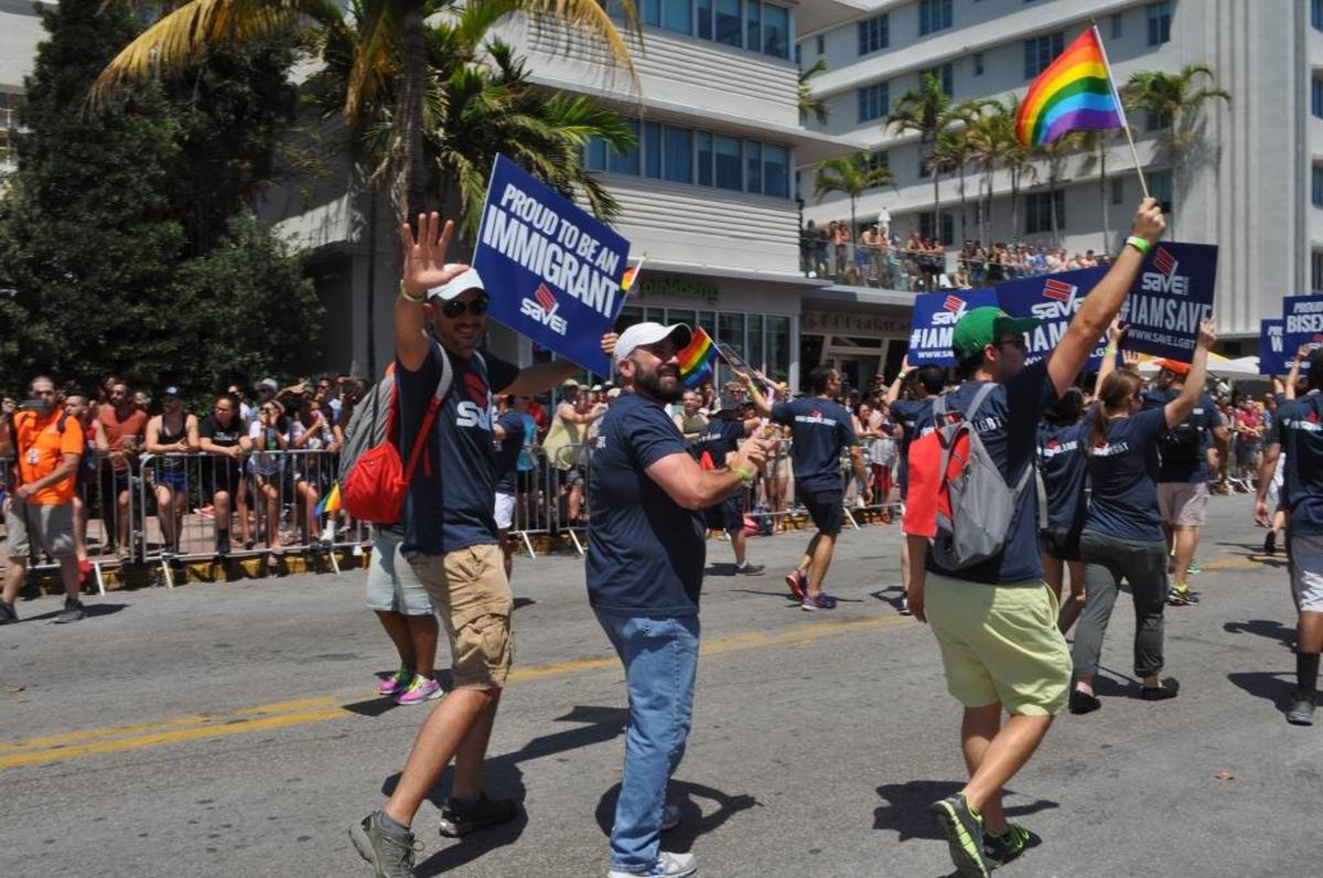 An estimated 135,000 attended the 2017 Miami Beach Gay Pride parade and festival.