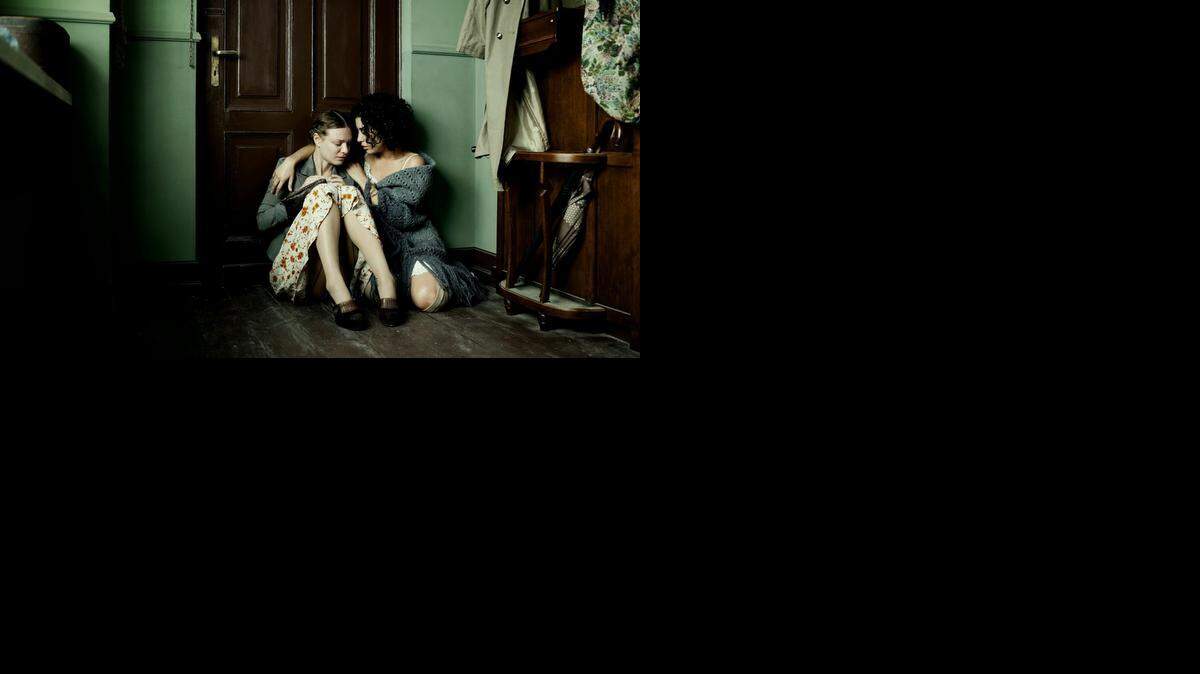 
Magdalena Boczarska and Julia Pogrebinska in a scene from ‘In Hiding.’
